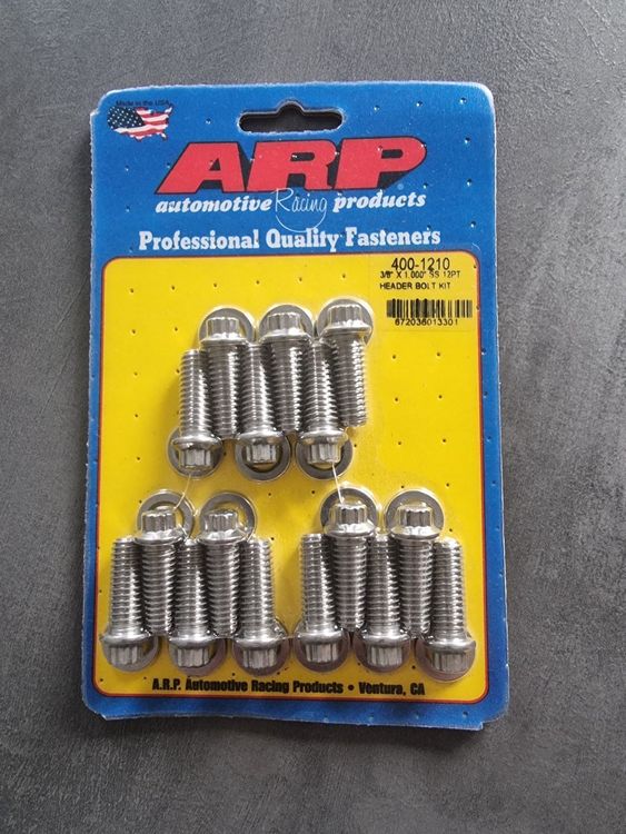 ARP Edelstahl Schrauben 7/16-14 - 5 Stück 12-Kant Bolzen