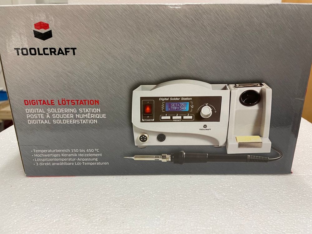 Station Air Chaud Station De Soudage Analogique 100 W 150 à 450 ° C TOOLCRAFT St 100a Fer A Souder Weller