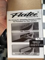 Flatee Wechselschildhalter rahmenlos / Nummernhalter
