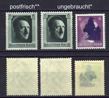 DR 3 mal Adolf Hitler postfr** und ungebr*