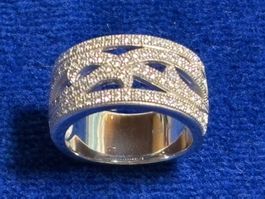 Silberring 925, Grösse 9 , mit Zirkonia