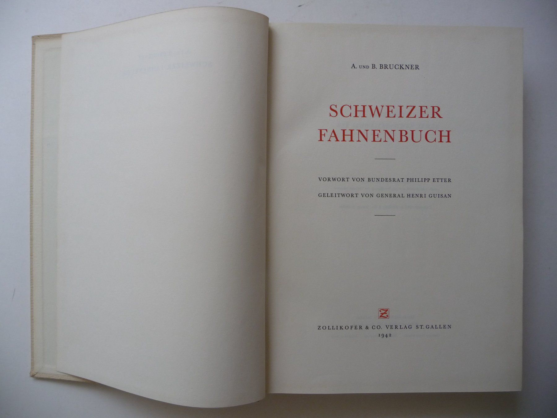 Libri: SCHWEIZER FAHNENBUCH - AUSGABE 1942 – Usato da Aesch BL venduto da Imoonlight 1