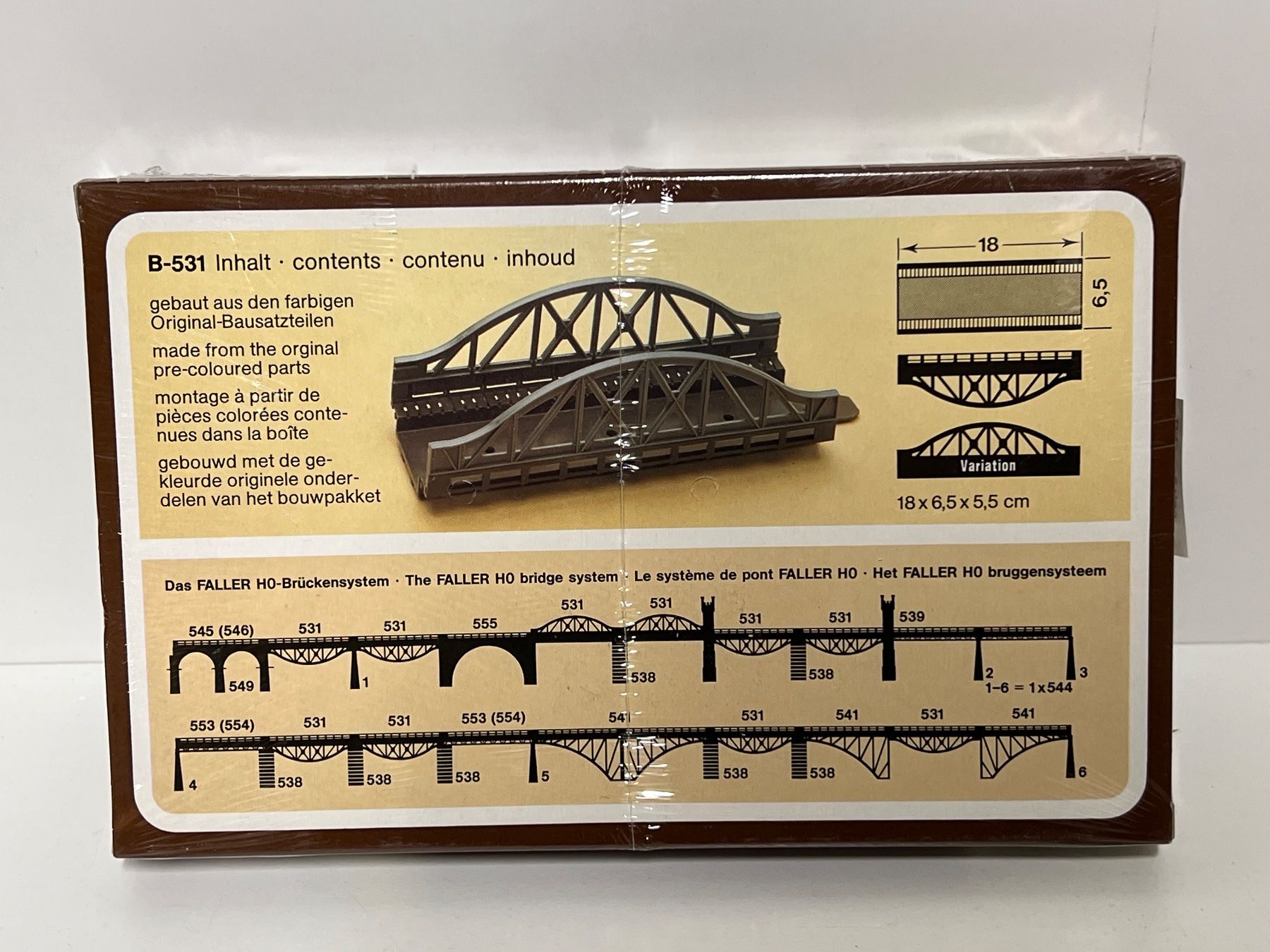Faller Modelleisenbahnen: FALLER B-531 Stahlbogenbrücke  H0 – Neu und originalverpackt aus Geroldswil von TopTrain54 1