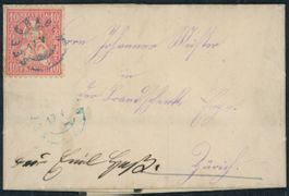 ZH Seegräben - Zwergstempel Voll - Sitzende Helvetia - Brief