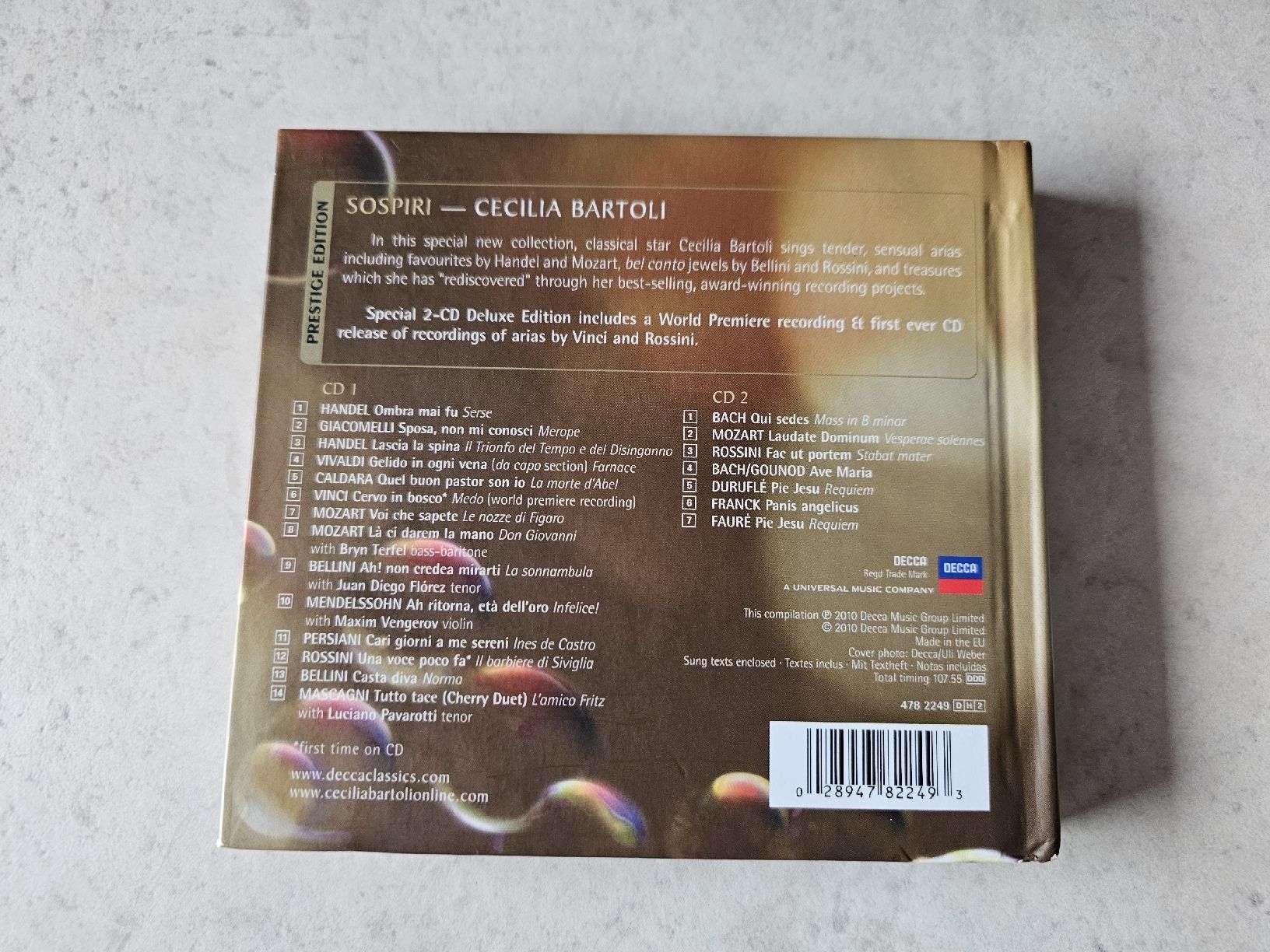 CD: Cecilia Bartoli  -  Sospiri  /  Special 2 CD Deluxe Edition – Usato da Schneisingen venduto da backstore24 1