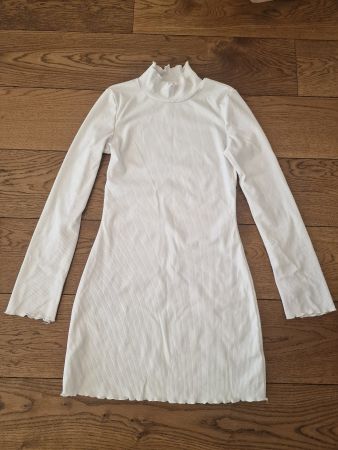 Tolles Langarmkleid weiss Grösse S top Zustand