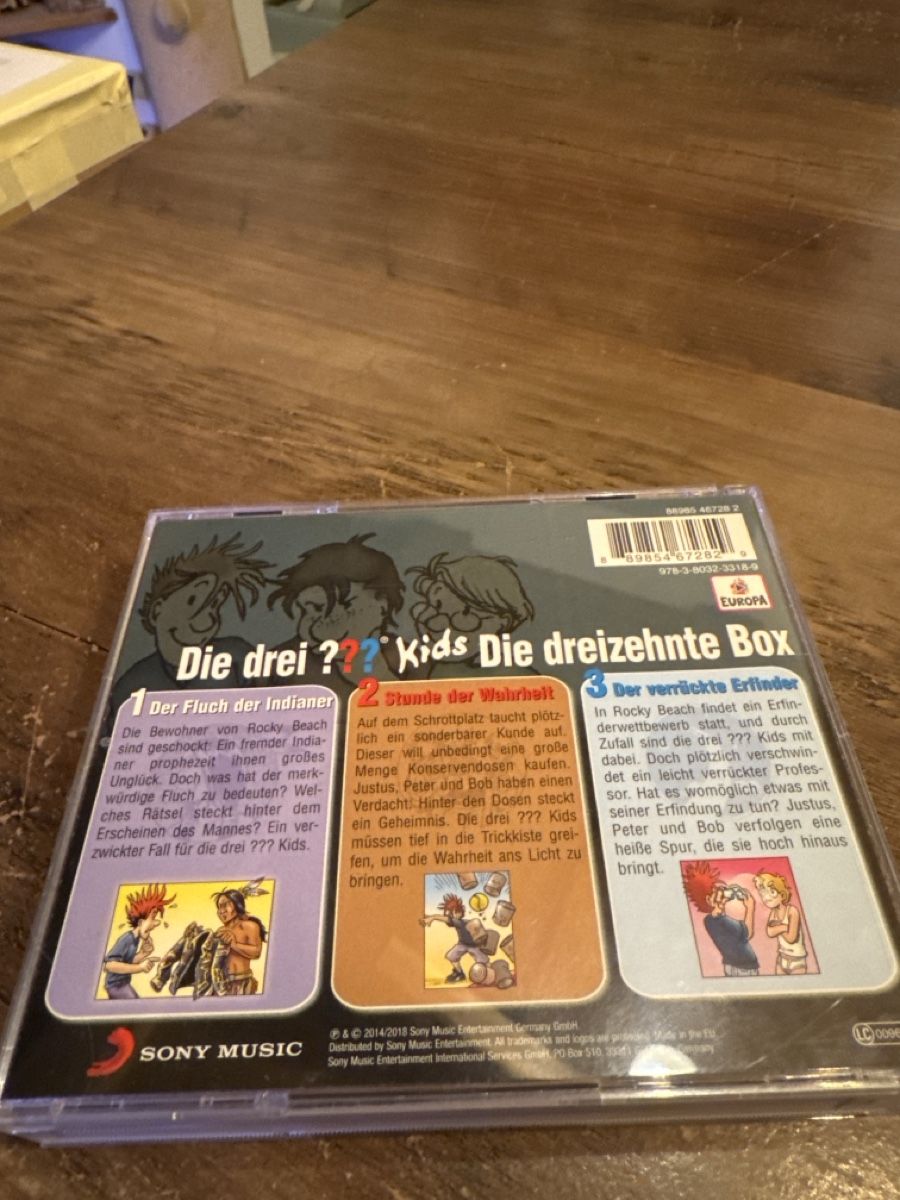CD: Die drei Fragezeichen Kids,die dreizehnte Box – Usato da Grossaffoltern venduto da sherry73 1
