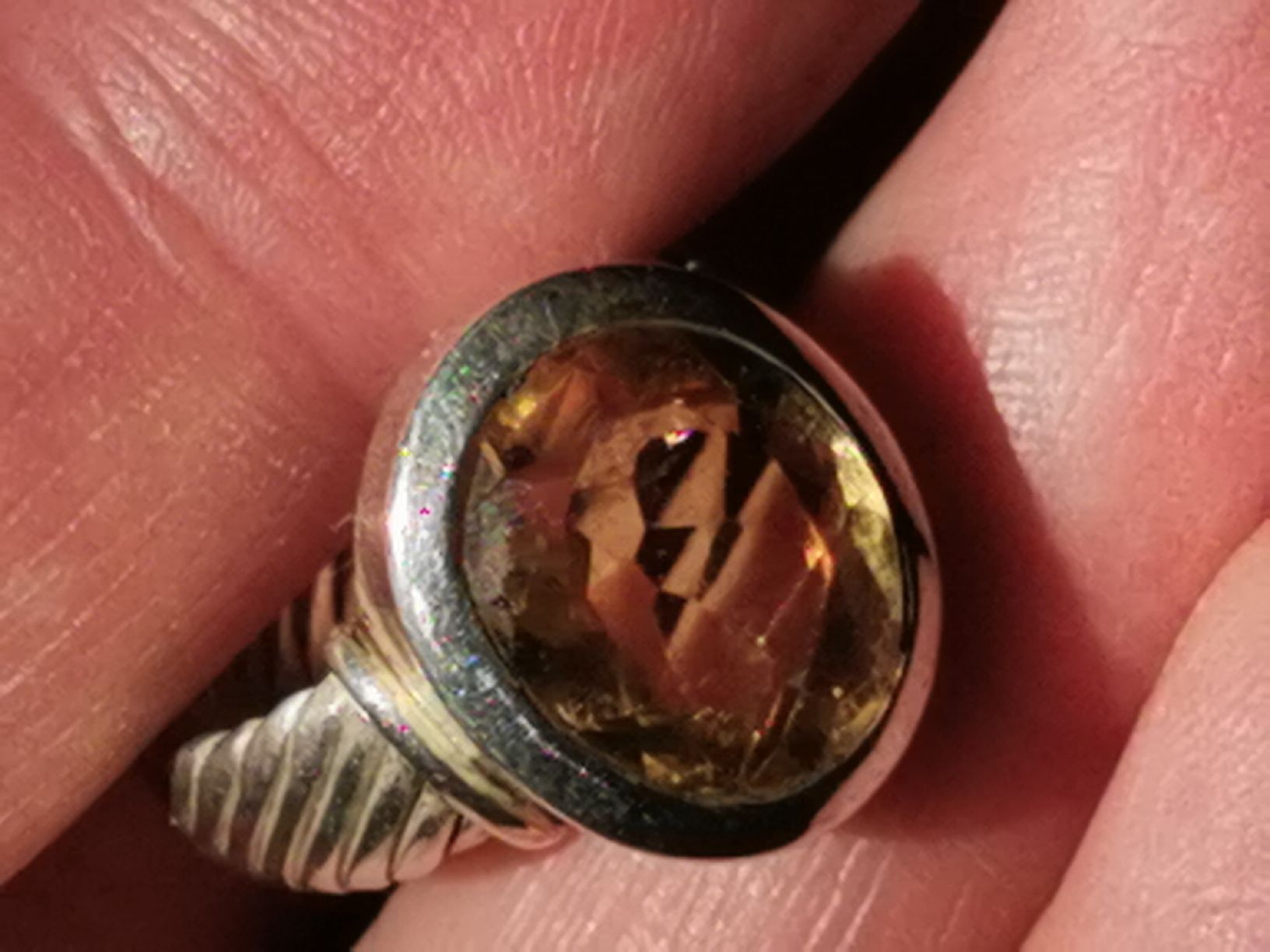 Bagues:  Damen Silber 925 Ring mit Citrin  – Neuf (Voir description) à Schlieren par vlalif 4