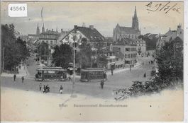 Basel - Steinenvorstadt Steinenthorstrasse - Tram