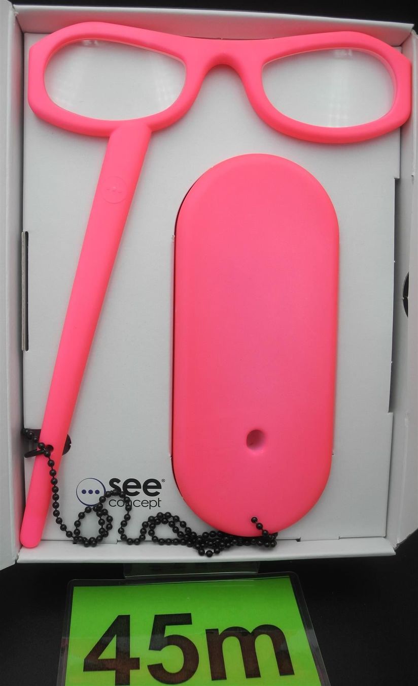 Occhiali & Lenti: Lesebrille"See Home", Pink-Fluo, Nr. 45m – Nuovo e nell'imballaggio originale da Kottwil venduto da Crazyrolf 2