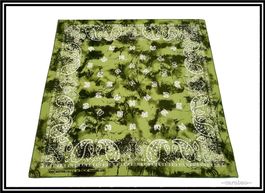 Bandana / Olive - Batik mit Paisley-Muster