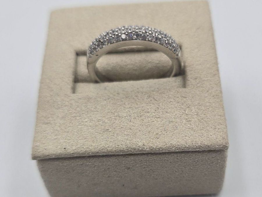 Anelli: Ring Silber 925 Zirkonia Gr. 52 – Nuovo e nell'imballaggio originale da Zug venduto da gold.schmuck 1