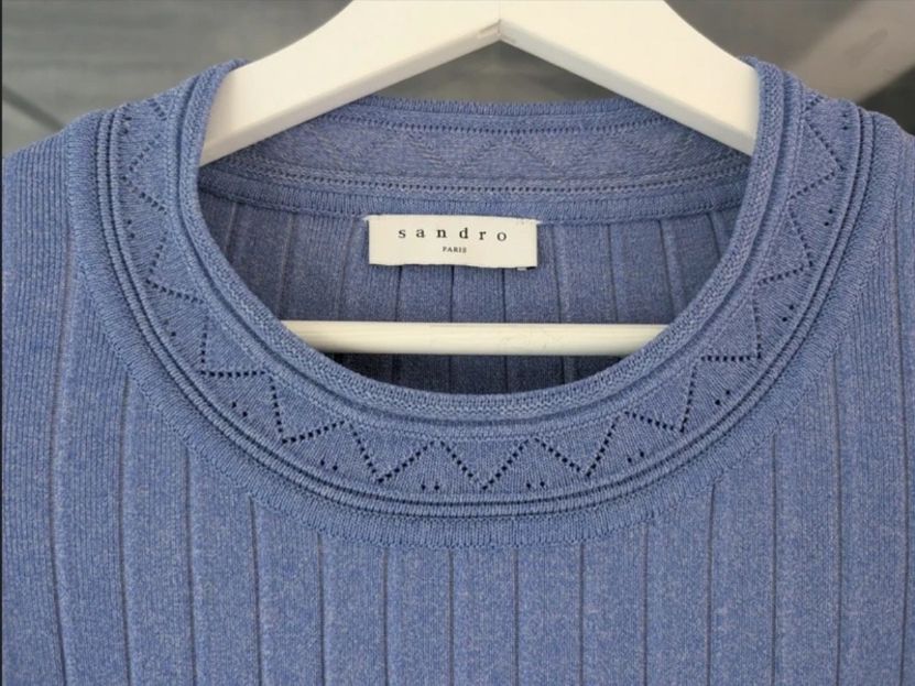 Sandro Kleider: Strickkleid Sandro blau Grösse S – Neu (gemäss Beschreibung) aus Frauenfeld von Laxmi81 1