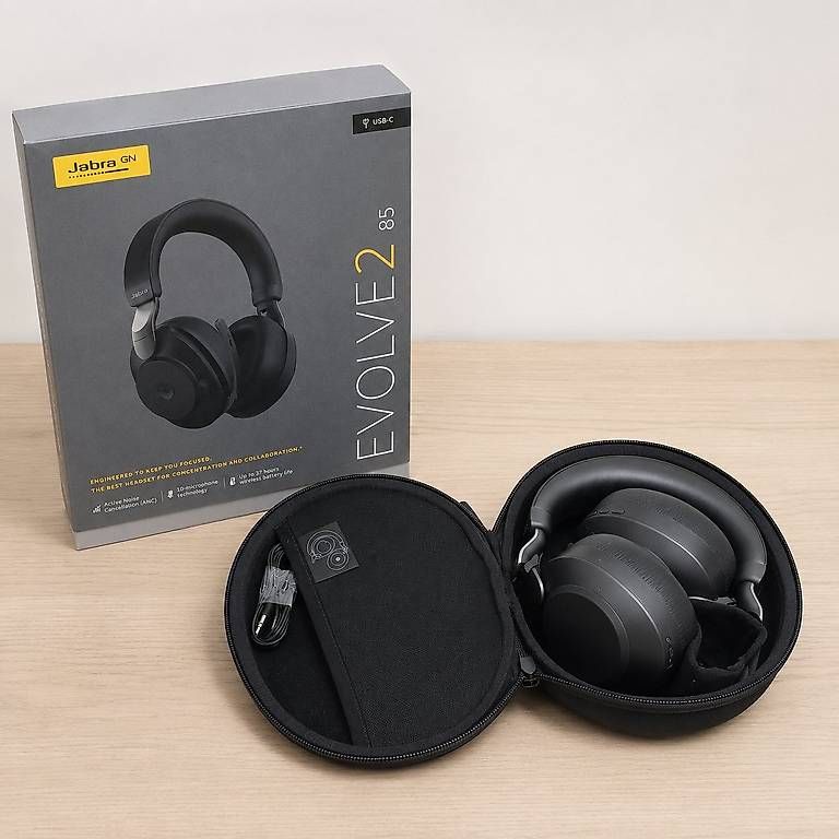 Jabra Kopfhörer: Jabra Evolve2 85 USB-C Headset schwarz – Gebraucht aus Zürich von Unterstop