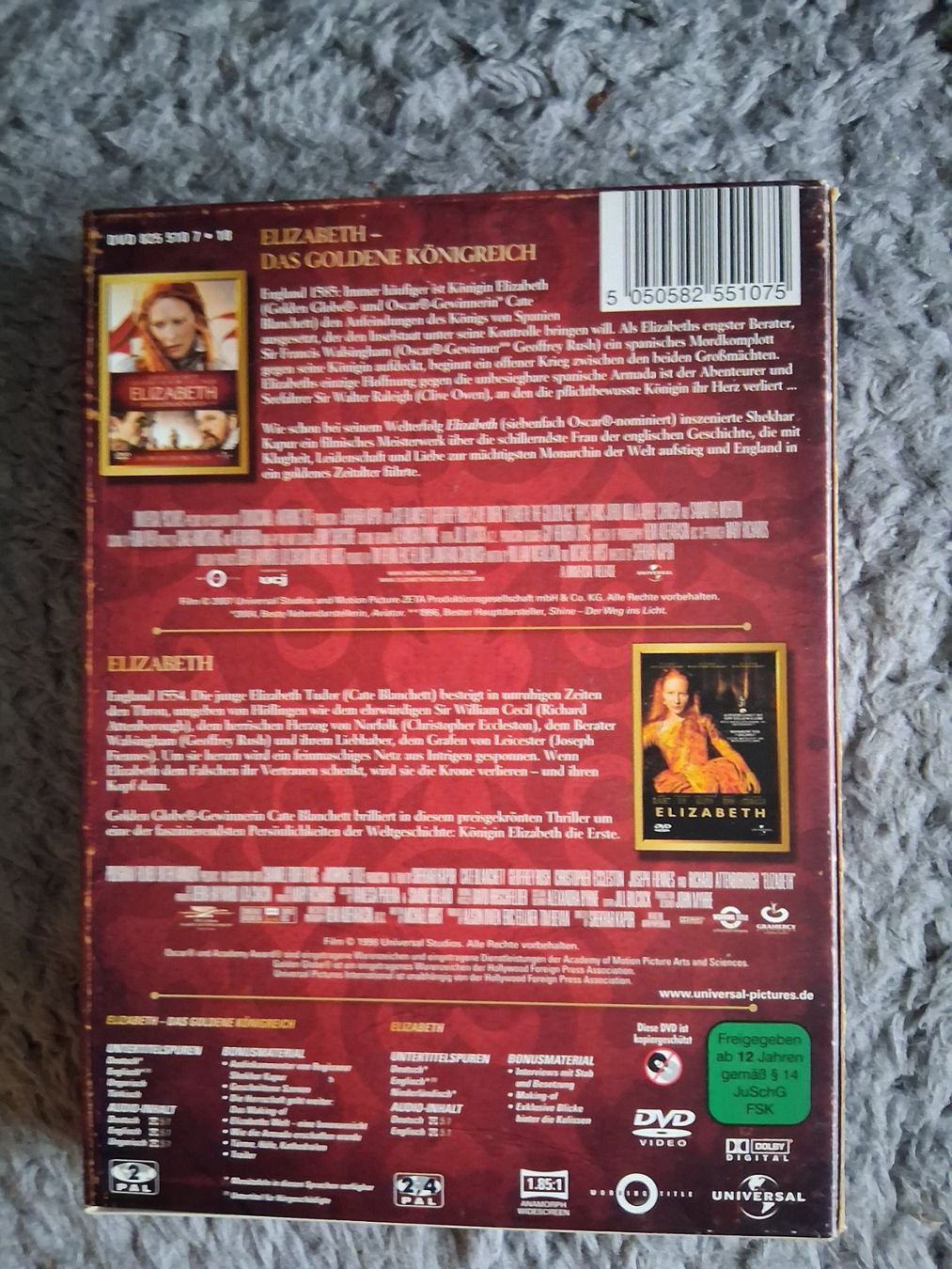 Tutti i DVDs: ELIZABETH BOX  2 MOVIES   DVD – Usato da Wetzikon ZH venduto da Ramones01 1