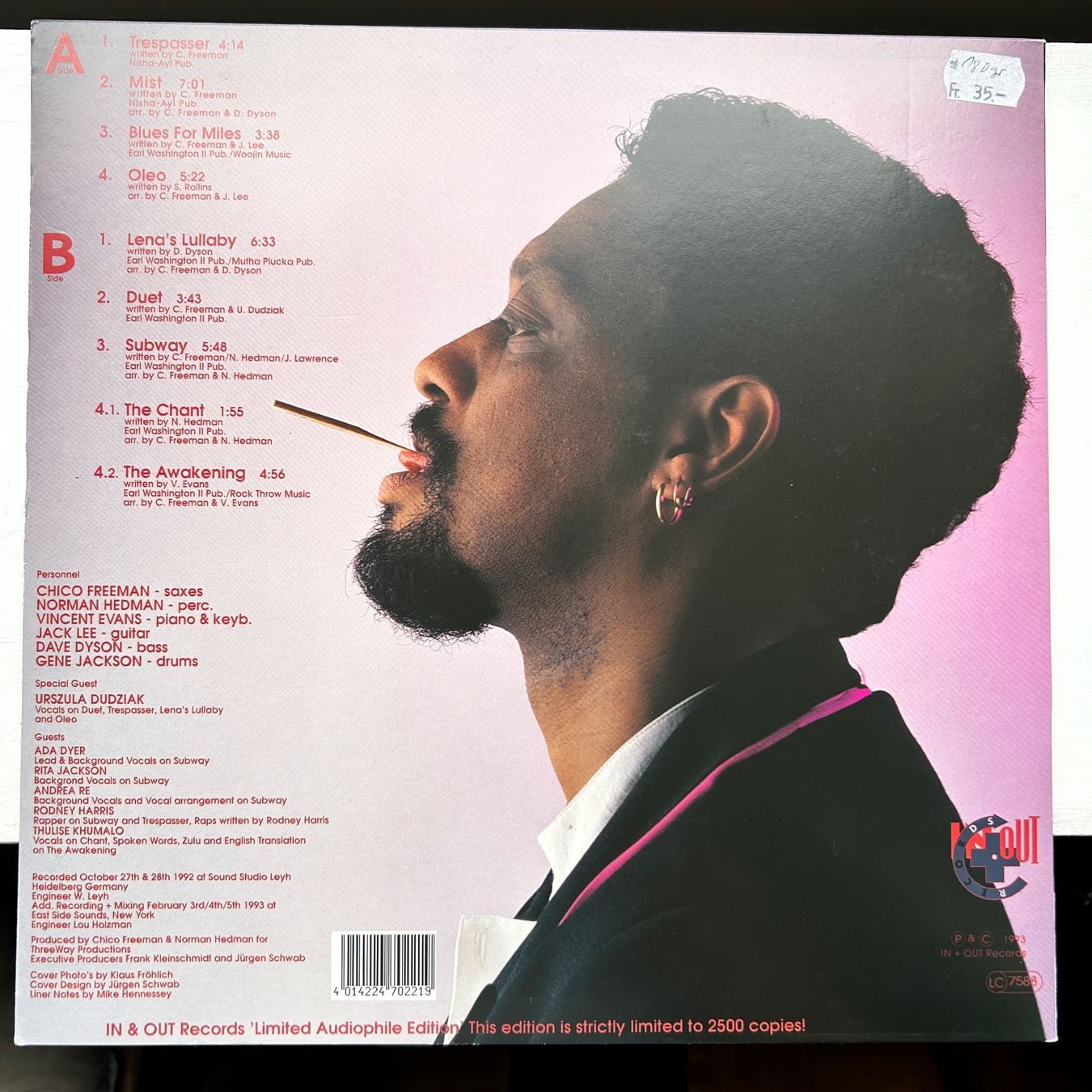Schallplatten: Chico Freeman & Brainstorm Threshold Neuf! – Gebraucht aus Lausanne von Pask1 1