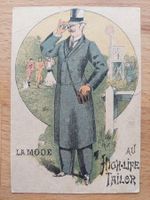 Antikes Sammelbild La Mode au High-Life Tailor Orig. Litho
