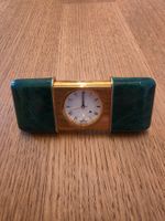 Nepro SwissalarReisewecker Vintage – Vergoldet / Grün