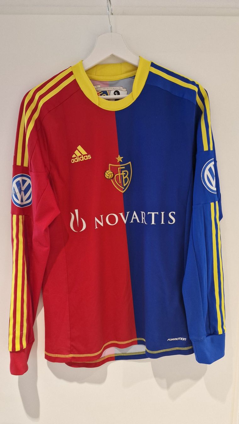 Canottiere & Pantaloni: FC Basel 2012 Spieler-Trikot #9 Streller – Usato da Rafz venduto da GT12 1