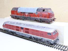 RivaRossi 2 x Ludmilla Diesellok/V200 Dummy - H0 DC Set
