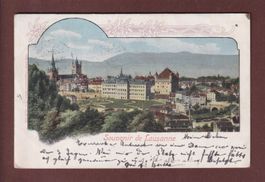 Souvenir de LAUSANNE - 1902 // pli d'angle //