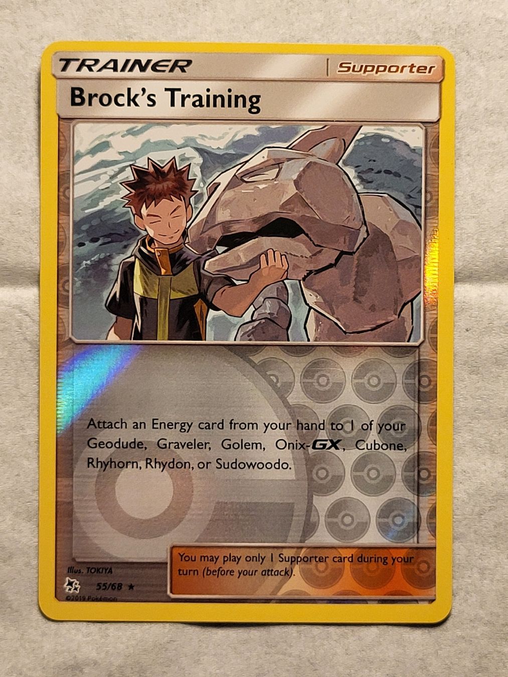 Pokémon Carte collezionabili: Brock's Training 55/68 reverse Holo – Usato da Grindelwald venduto da lego9
