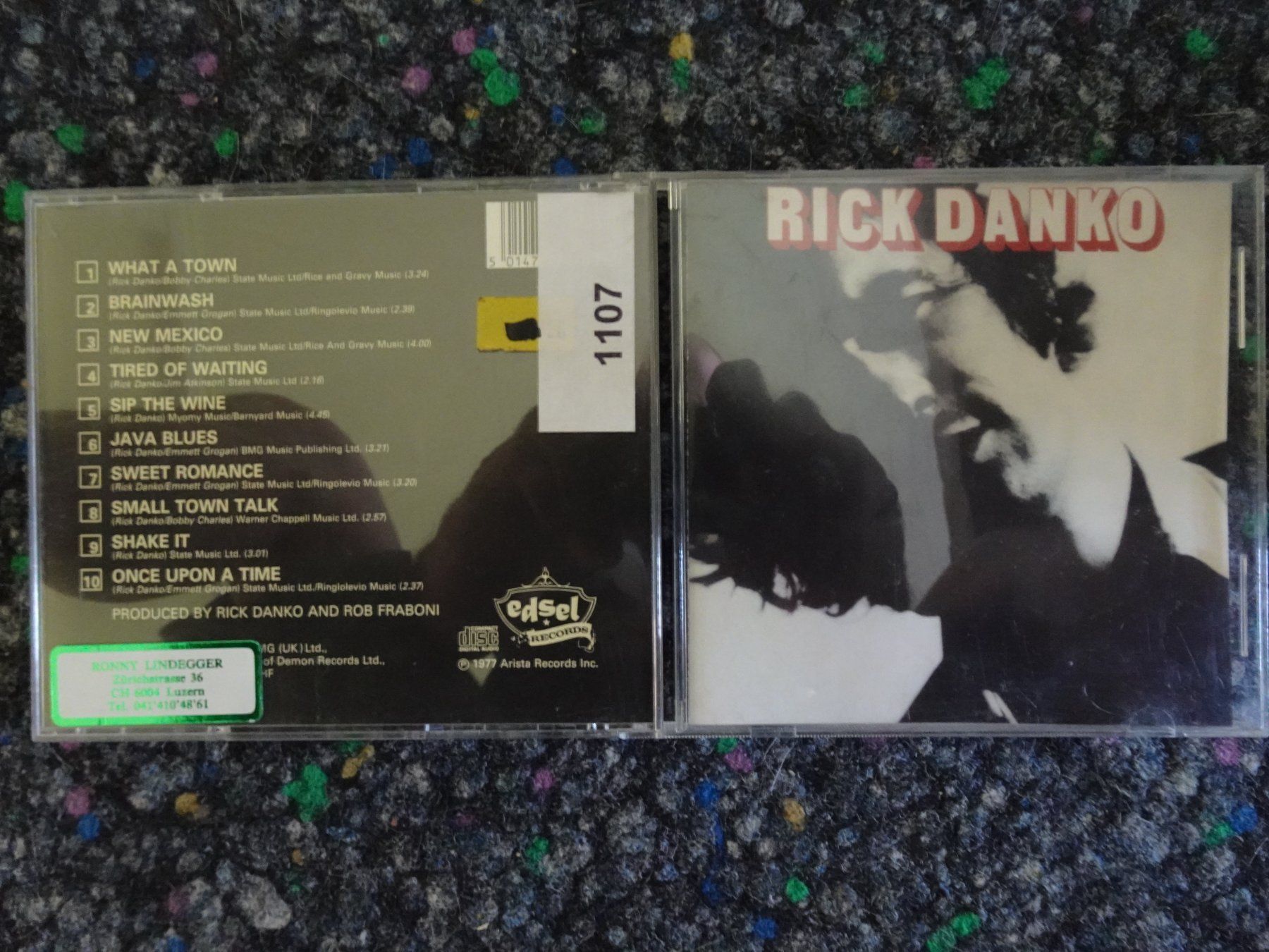 CDs: CD : Rick Danko – Gebraucht aus Lotzwil von Kiddis