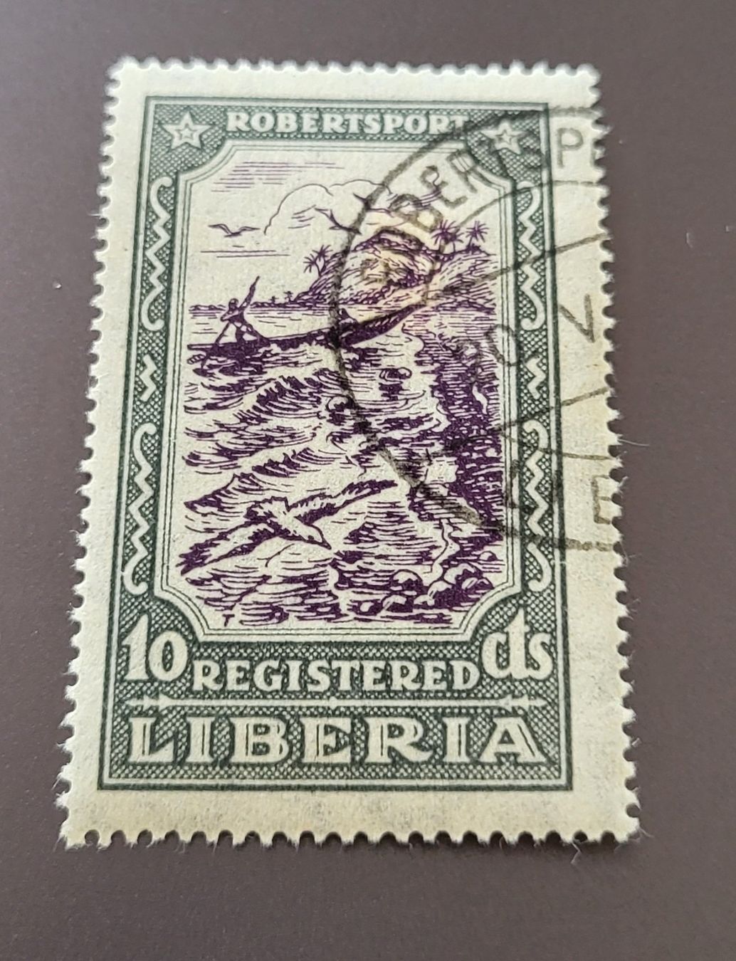 Tous les timbres: Liberia 1924 schiffe alte briefmarke – D'occasion à St Gallen par Stampsalshobby