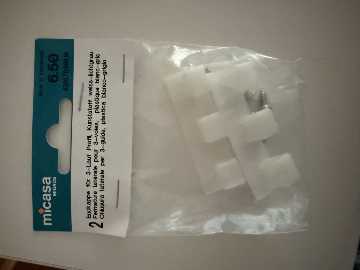 Tende: 4x Micasa Flächenvorhangprofile, Verbinder+Endkapp – Nuovo e nell'imballaggio originale da Luzern venduto da Grawp 3