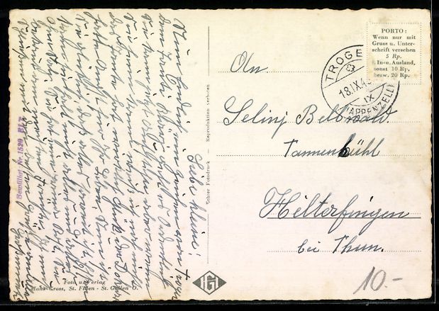 Cartes postales: AK Trogen /App., An der Kantonsschule – D'occasion à Berlin par bartko-reher 1