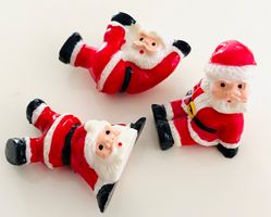 alter Weihnachtsschmuck 3 lustige kleine Weihnachtsmänner