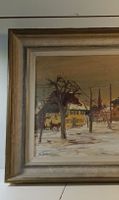 Gemälde Winterlandschaft signiert  (nov20)