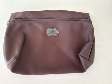 Original Longchamp Kosmetiktasche Beutel braun für Frühling