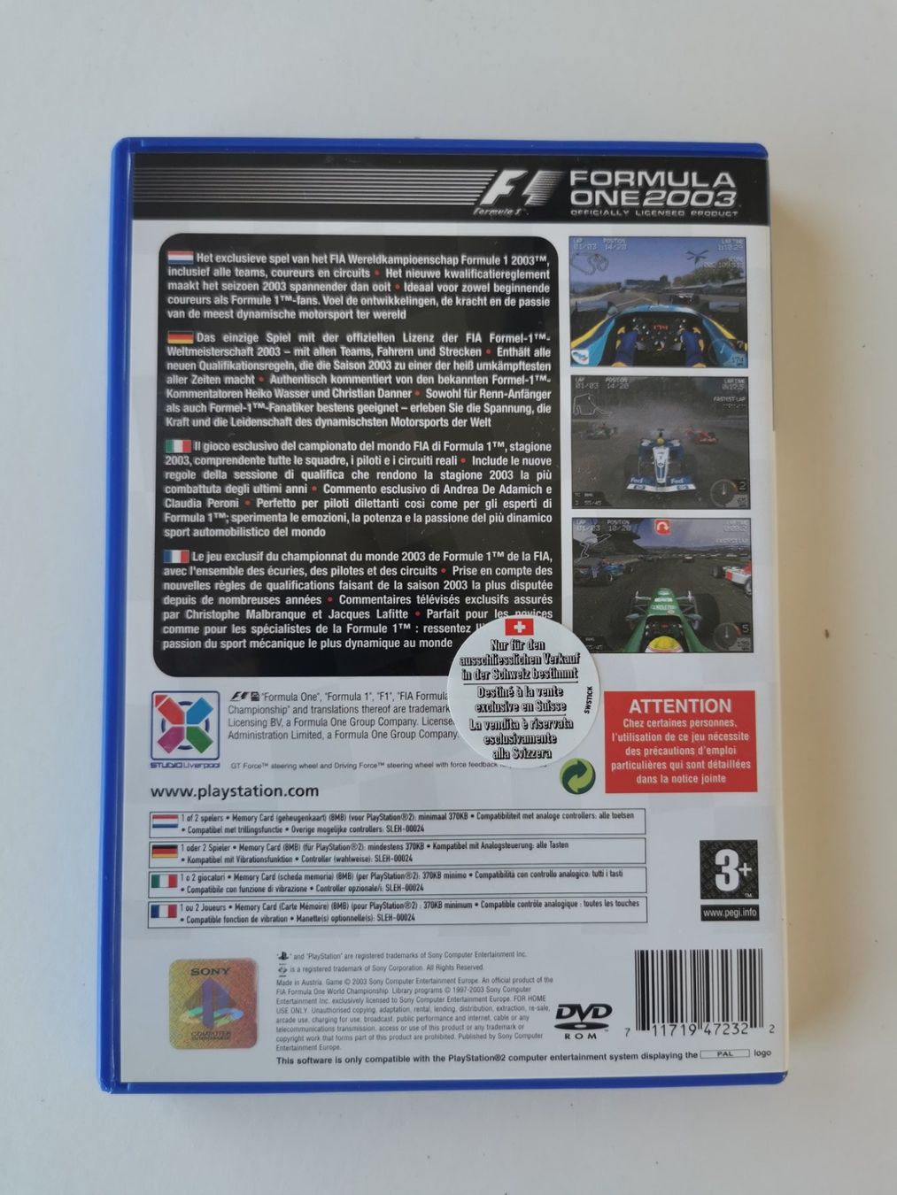 Giochi: Ps 2 - Formula One 2003 – Usato da Lenzburg venduto da eyworld 2