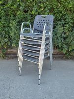 6 Mazuvo Gartenstühle Aluminium