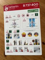 Airberlin B737-800 Safety Card D-ABKA