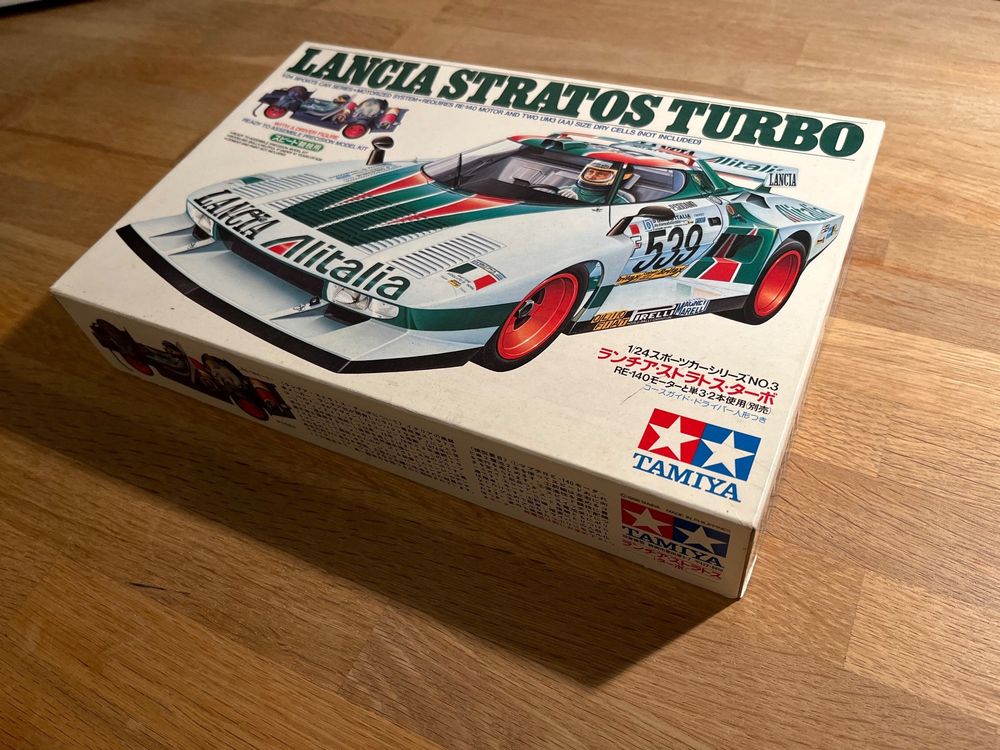 Tamiya 25418 Lancia Stratos Turbo  Silver Color Plated  Kit Montaggio 1 24