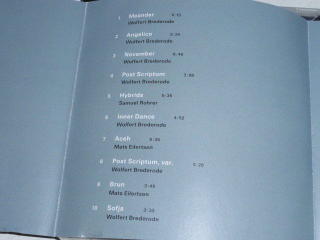 CD: Wolfert Brederode [ECM] Claudio Puntin, Mats Eilertsen, – Usato da Unterbäch venduto da gond 5