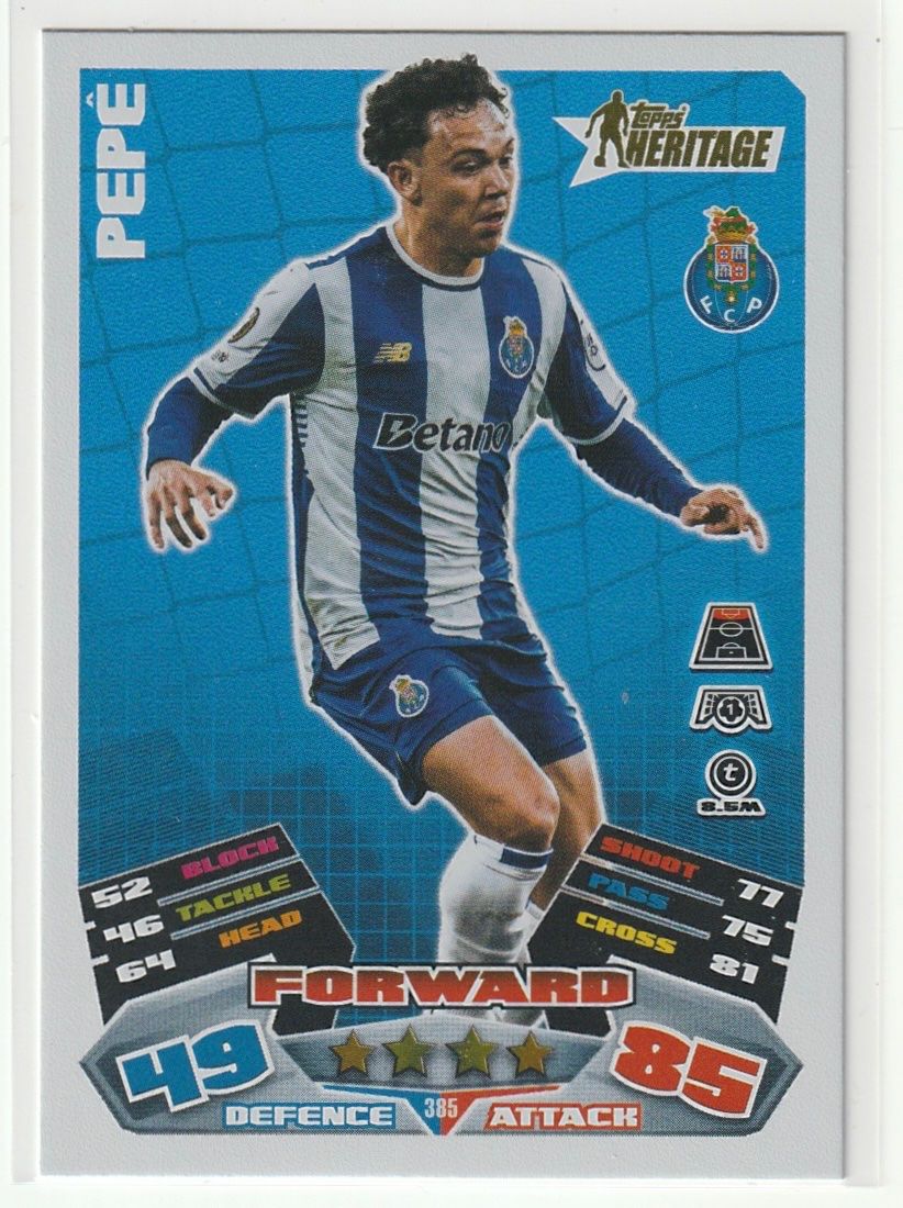 Topps Carte collezionabili: Topps Match Attax CL Extra 25/26 Pepe Heritage – Nuovo (secondo la descrizione) da Biel/Bienne venduto da historian-198