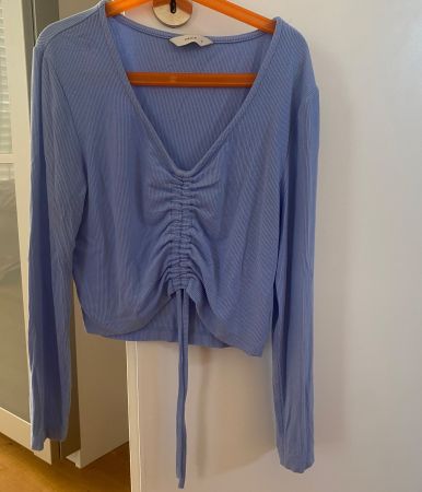 langarmes Oberteil babyblau