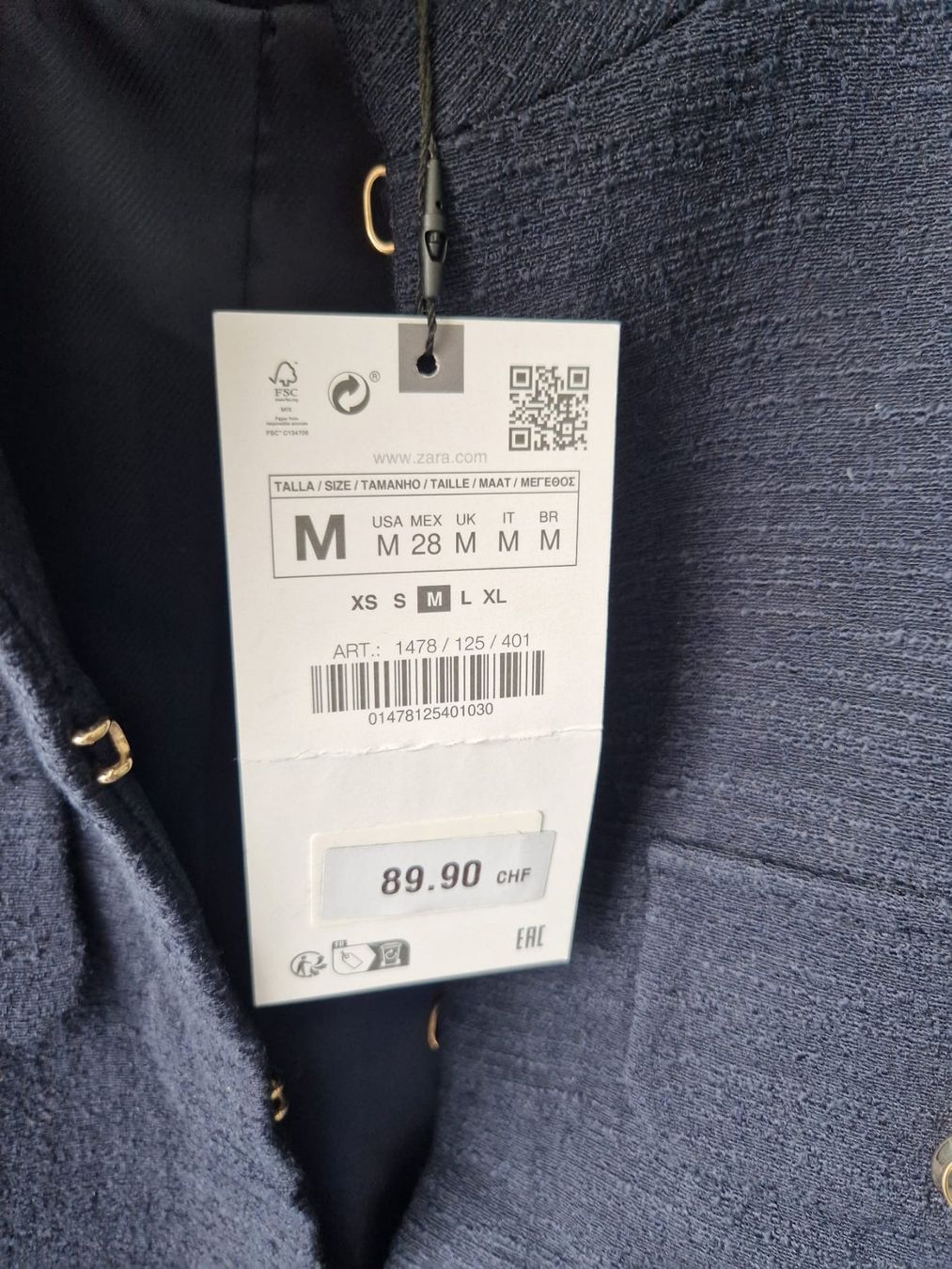 Zara Giacche: Zara Blazer dark blue - M – Nuovo e nell'imballaggio originale da Zug venduto da Bibibo 1