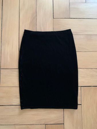 Samt Etuirock schwarz - XS