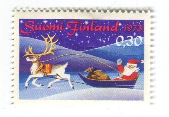Tutti i francobolli: Briefmarke "Weihnachtsmann".  Finnland. – Nuovo e nell'imballaggio originale da Basel venduto da Butsch5