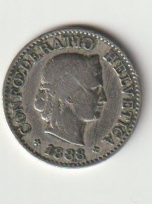 Alle Münzen: Schweiz 5 Rappen  1888 Cu Ni – Gebraucht aus Thun von rosala