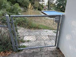 Gittertor ohne Schloss Metall 100x120cm guter Zustand