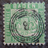 Baden Kat. 21 gest. 1860 Kat. 700 Euro
