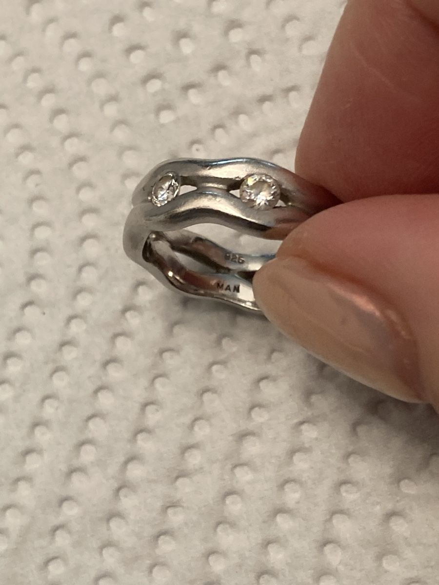 Sonstiger Schmuck: Set Silber Ring Gr 52 und Creolen 1.5cm – Gebraucht aus Dietikon von Closet_refurbished 2