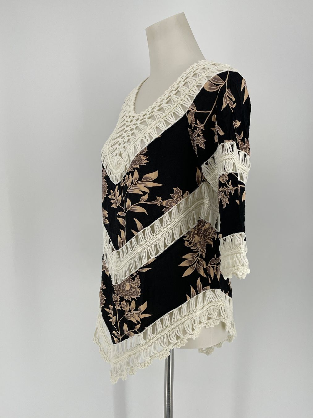 T-shirt: Boho Häkelspitze Shirt Bluse Gr. S/M – Usato da Auenstein venduto da moin. 2