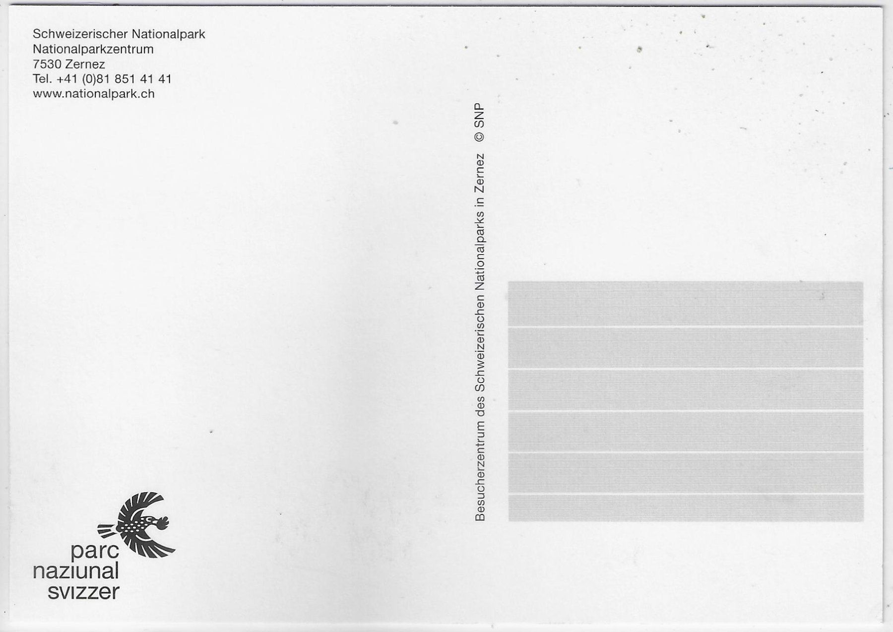 Cartes postales: Nationalparkzentrum Zernez – D'occasion à Ettingen par Kartenplanet 1