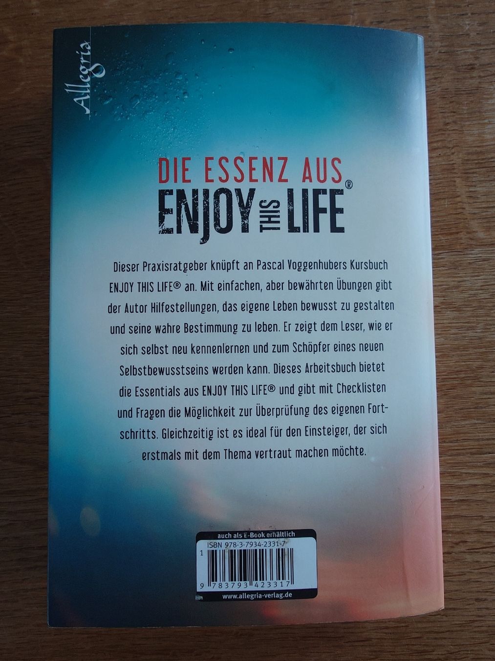 Libri: Enjoy this Life - Pascal Voggenhuber, Praxisbuch – Usato da Bönigen venduto da Mis1513 1